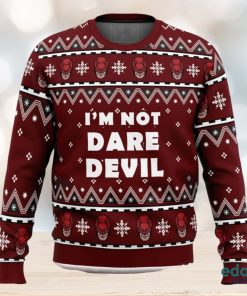 I’m not Daredevil Marvel Ugly Christmas Sweater Unisex 3D Christmas Sweater Gift