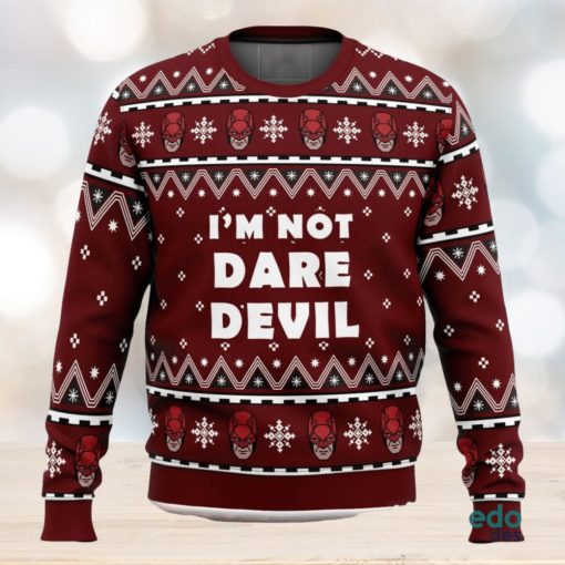 I’m not Daredevil Marvel Ugly Christmas Sweater Unisex 3D Christmas Sweater Gift