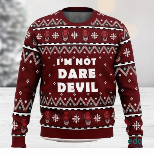 I’m not Daredevil Marvel Ugly Christmas Sweater Unisex 3D Christmas Sweater Gift