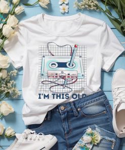 I’m this old winding the tape back into the cassette with a pencil shirt, hoodie, sweater, long sleeve and tank top I’m this old winding the tape back into the cassette with a pencil shirt