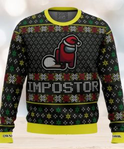 Impostor Among Us For Christmas Gifts 3D Printed Ugly Christmas Sweater