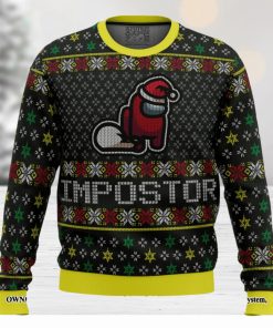 Impostor Among Us For Christmas Gifts 3D Printed Ugly Christmas Sweater