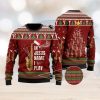 Santa Has Been Naughty Knitted Xmas Red Sweater AOP