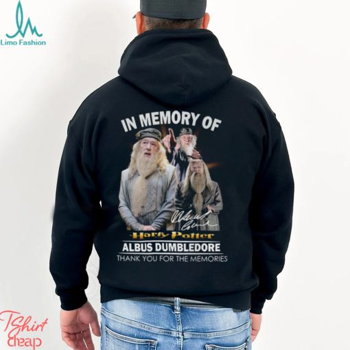 In Memory Of Harry Potter Albus Dumbledore Thank You For The Memories Unisex T Shirt