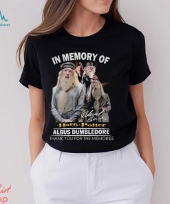 In Memory Of Harry Potter Albus Dumbledore Thank You For The Memories Unisex T Shirt