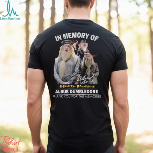 In Memory Of Harry Potter Albus Dumbledore Thank You For The Memories Unisex T Shirt