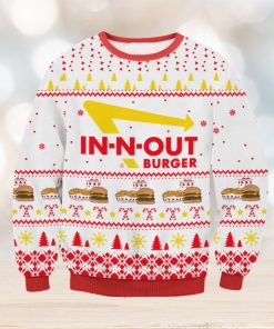 In N Out Burger Ugly Christmas Wool Knitted Sweater