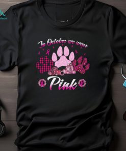 In October We Wear Pink Gift For Breast Cancer Awareness Classic T Shirt