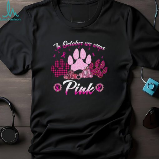 In October We Wear Pink   Gift For Breast Cancer Awareness Classic T Shirt