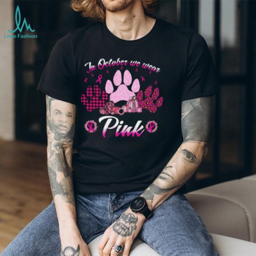 In October We Wear Pink   Gift For Breast Cancer Awareness Classic T Shirt