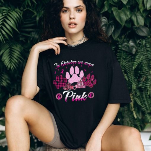 In October We Wear Pink   Gift For Breast Cancer Awareness Classic T Shirt
