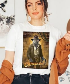 Indiana Jones Cat Poster Shirt, hoodie, sweater, long sleeve and tank top Indiana Jones Cat Poster Shirt