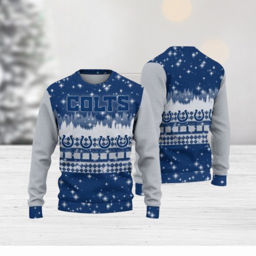 Indianapolis Colts Christmas Forest Hot Trending Ugly Sweater For Fans