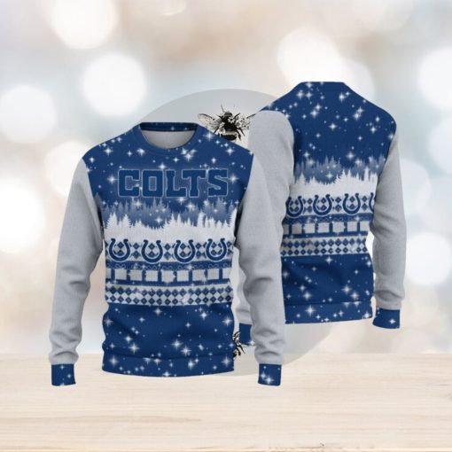 Indianapolis Colts Christmas Forest Hot Trending Ugly Sweater For Fans