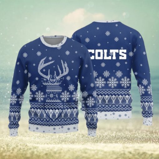 Indianapolis Colts Christmas Reindeer Knitted Sweater