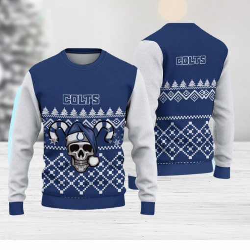 Indianapolis Colts Christmas Skull Hot Trending Ugly Sweater For Real Fans