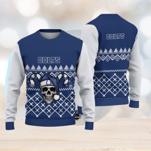 Indianapolis Colts Christmas Skull Hot Trending Ugly Sweater For Real Fans