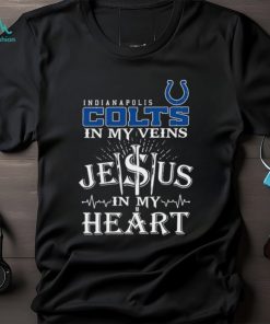 Indianapolis Colts In My Vien Jesus In My Heart Logo Shirt
