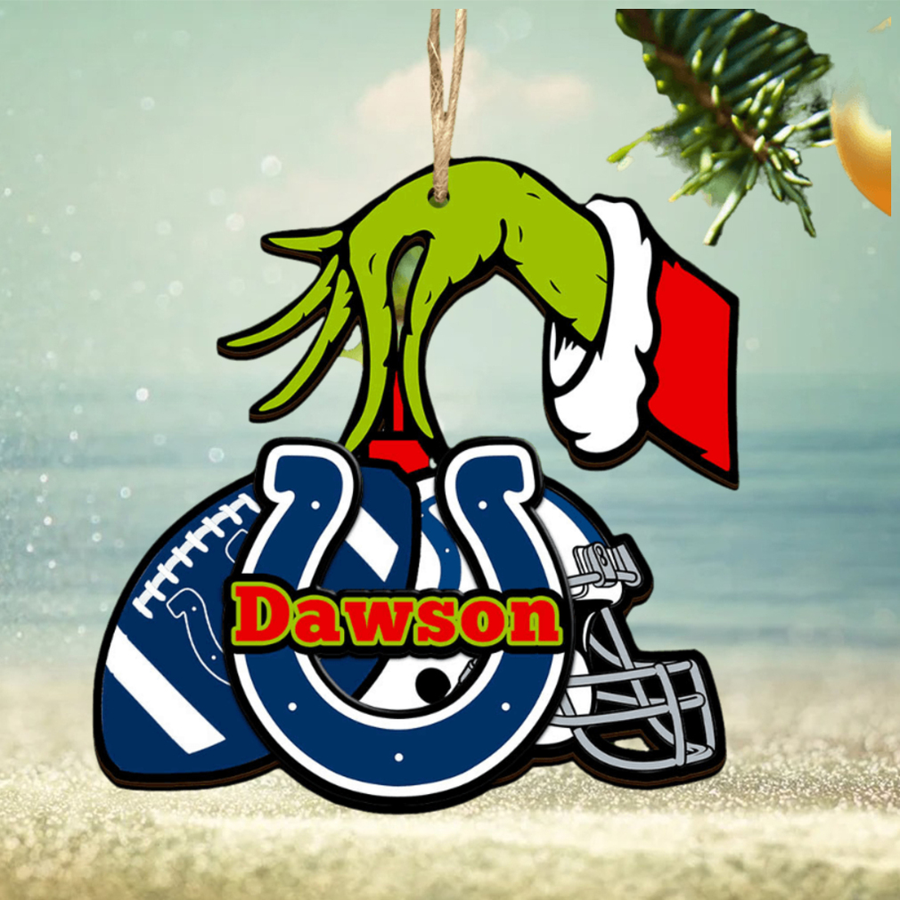 Indianapolis Colts NFL Grinch Personalized Ornament SP121023110ID03 Indianapolis Colts NFL Grinch Personalized Ornament SP121023110ID03