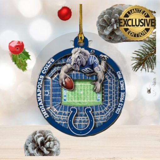 Indianapolis Colts NFL Mascot Personalized Christmas Decorations Ornament