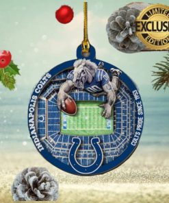 Indianapolis Colts NFL Mascot Personalized Christmas Decorations Ornament