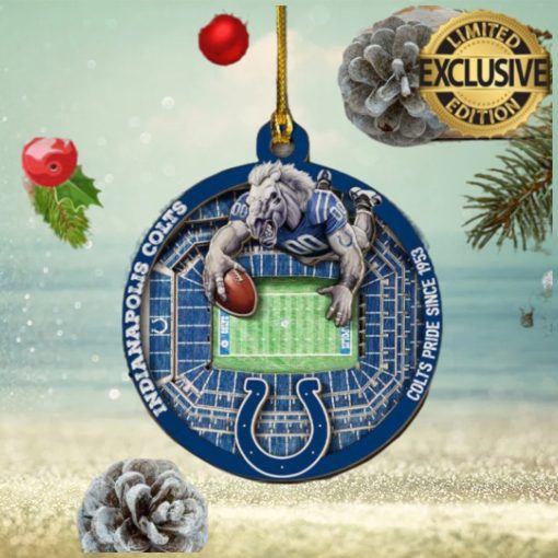 Indianapolis Colts NFL Mascot Personalized Christmas Decorations Ornament