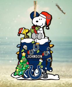 Indianapolis Colts NFL Snoopy Ornament Personalized Christmas 2023 Holidays