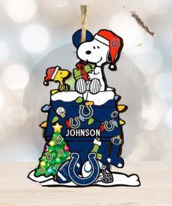 Indianapolis Colts NFL Snoopy Ornament Personalized Christmas 2023 Holidays