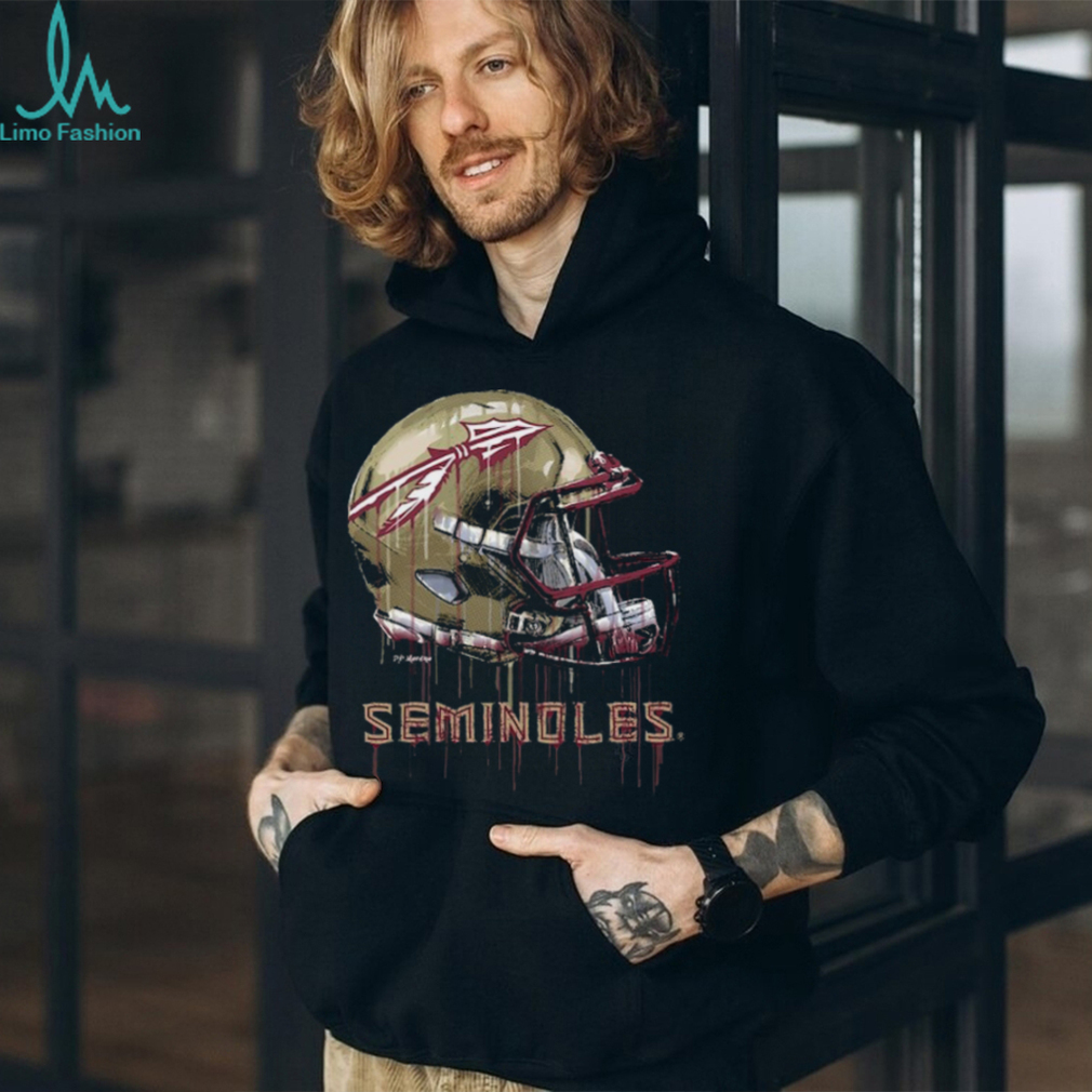 Infant Florida State Seminoles Dripping Helmet T Shirt Infant Florida State Seminoles Dripping Helmet T Shirt