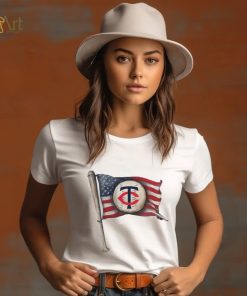 Infant Minnesota Twins Tiny Baseball Flag Raglan T Shirt