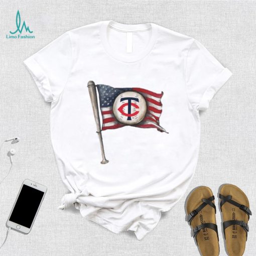 Infant Minnesota Twins Tiny Baseball Flag Raglan T Shirt