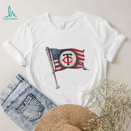 Infant Minnesota Twins Tiny Baseball Flag Raglan T Shirt