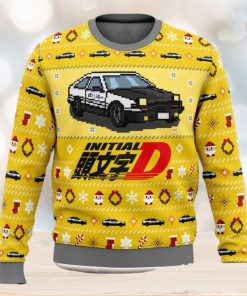 Initial D Classic Toyota Car 3D Ugly Christmas Sweater Unisex Christmas Sweater For Men And Women