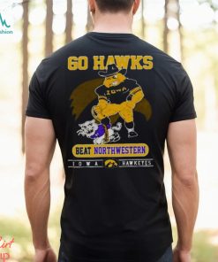 Iowa Hawkeyes Go Hawks Beat Northwestern Football T Shirt