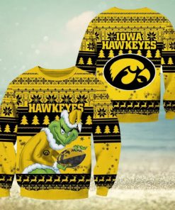 Iowa Hawkeyes Grinch Christmas Ugly Sweater NCAA Funny Gift For Men And Women