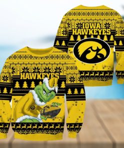 Iowa Hawkeyes Grinch Christmas Ugly Sweater NCAA Funny Gift For Men And Women