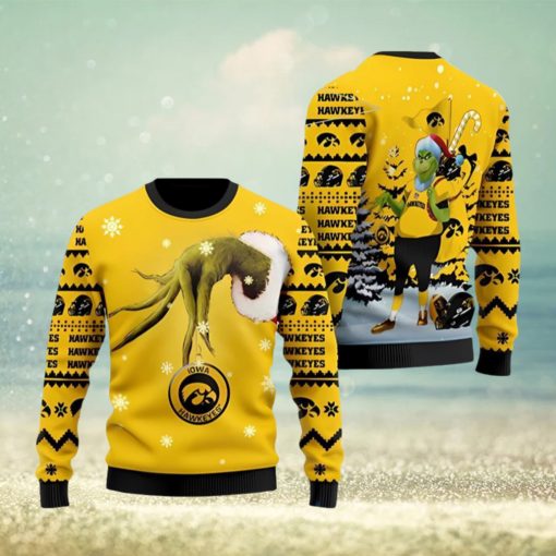 Iowa Hawkeyes Team Grinch Ugly Christmas Sweater