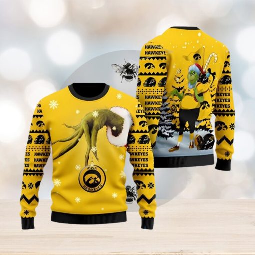 Iowa Hawkeyes Team Grinch Ugly Christmas Sweater