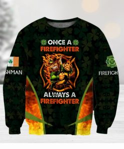 Irish  Firefighter Ugly Christmas Sweater