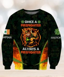 Irish  Firefighter Ugly Christmas Sweater