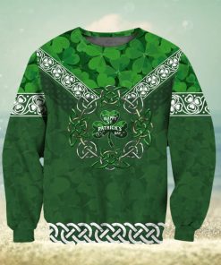 Irish Shamrock Ugly Christmas Wool Knitted Sweater