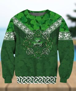 Irish Shamrock Ugly Christmas Wool Knitted Sweater