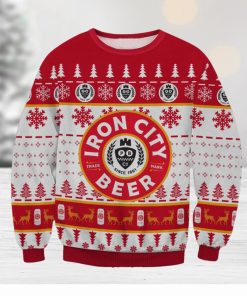 Iron City Beer Ugly Christmas Holiday Sweater