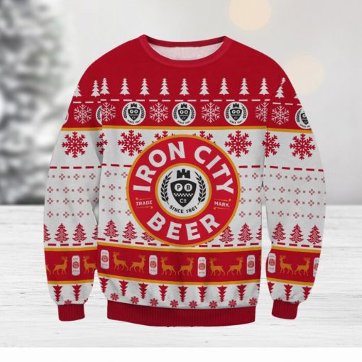 Iron City Beer Ugly Christmas Holiday Sweater