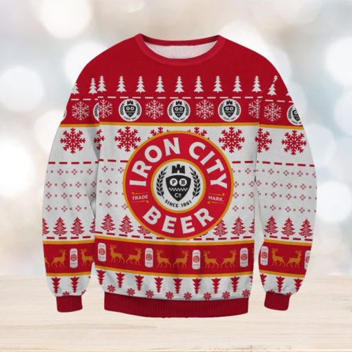 Iron City Beer Ugly Christmas Holiday Sweater