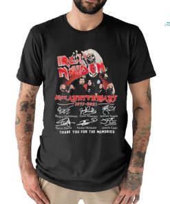 Iron Maiden 48th Anniversary 1975 2023 Thank You for the memories signatures shirt