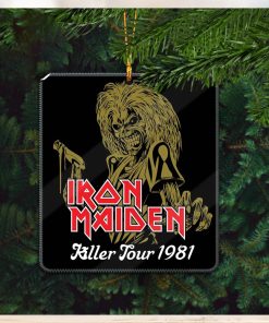 Iron Maiden Killer Tour 1981 Holiday Gifts Christmas Tree Ornament