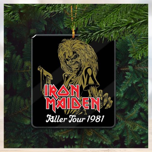 Iron Maiden Killer Tour 1981 Holiday Gifts Christmas Tree Ornament