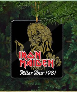 Iron Maiden Killer Tour 1981 Holiday Gifts Christmas Tree Ornament