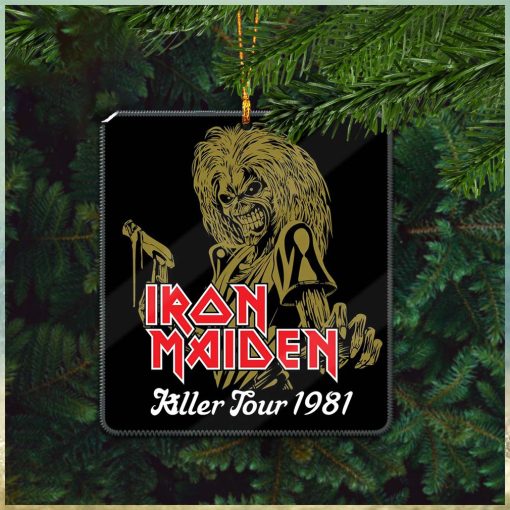 Iron Maiden Killer Tour 1981 Holiday Gifts Christmas Tree Ornament